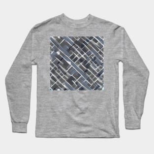 Comic Book Style Gray Brick Wall (MD23Bgs008f) Long Sleeve T-Shirt